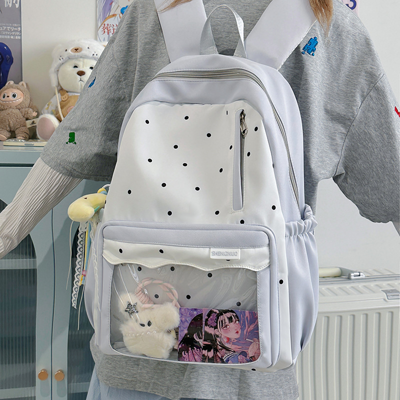 Nueva mochila de niña coreana, niña, estudiante de secundaria, linda mochila de niña suave, estudiante de secundaria, mochila de gran capacidad