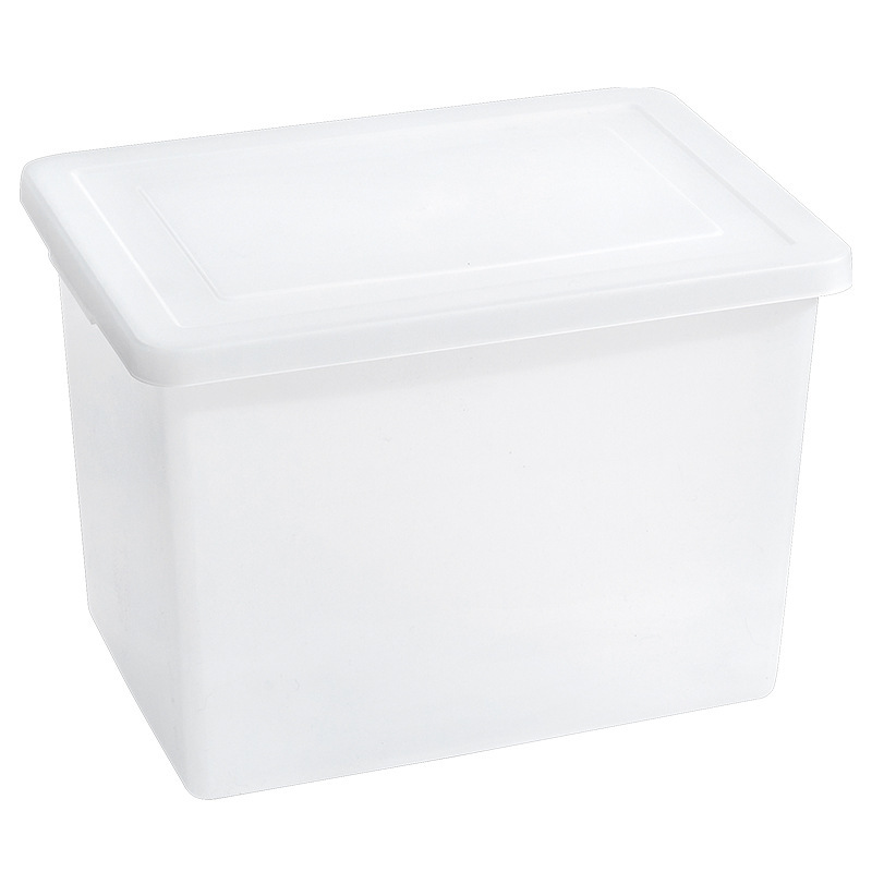 代発洋洋魚玩具プラスチック収納ケース寝室たんす整理箱防塵ごみ蓋付き白色収納ボックス|undefined