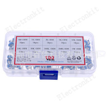 100只10种规格 RM065蓝白可调电阻6MM分类盒套装