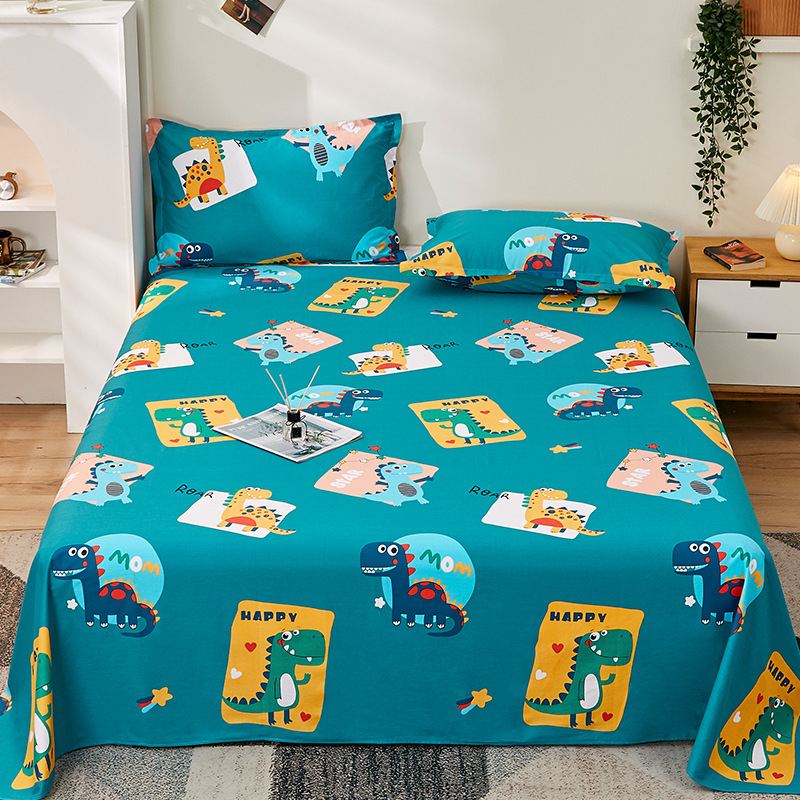 100% algodón sábanas dormitorio de estudiantes cubierta de cama individual niños de verano una sola pieza engrosada edredón al por mayor image 22
