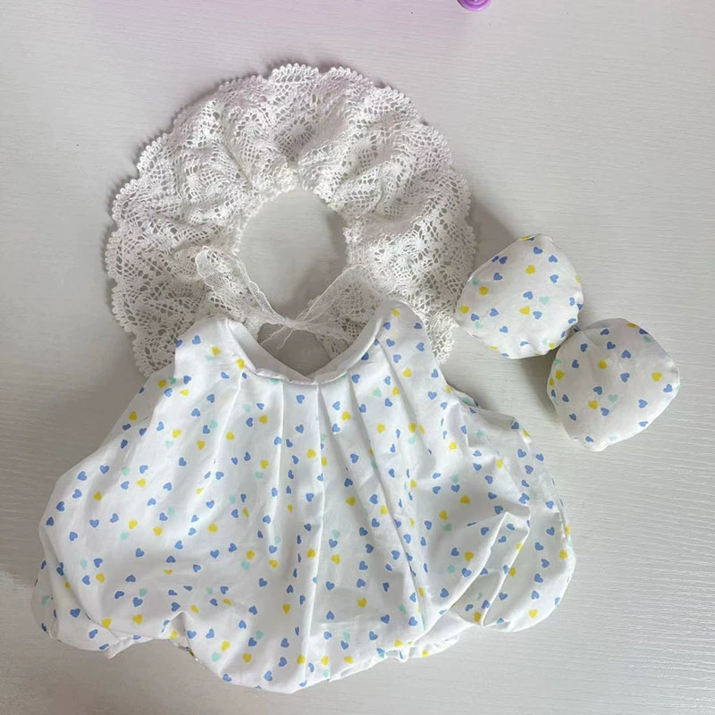 Кукла, платье, юбка, 30 см, с маленькими мишками, детская одежда
