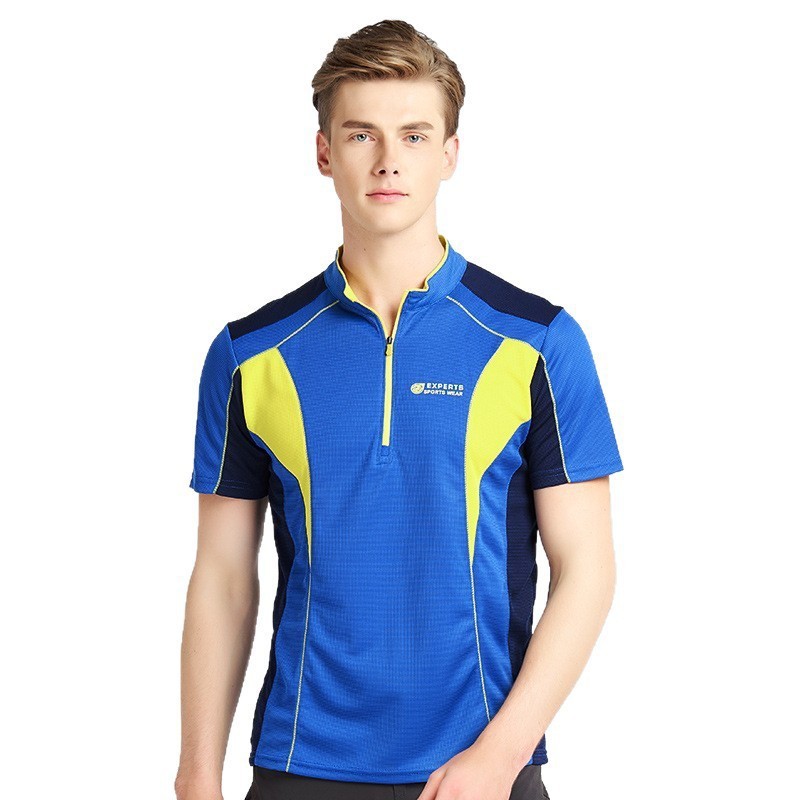 Ropa de secado rápido al aire libre de mujeres de manga corta de verano delgada fitness running chaqueta deportiva de montaña ropa de secado rápido camiseta hombre transfronterizo