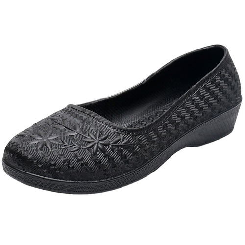 Summer new style imitation leather plastic rain boots short-tube low-top shoes trendy rain boots non-slip waterproof kitchen outdoor work shoes