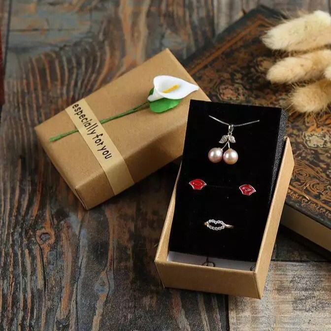 小礼品盒带绒海绵垫耳坠项链盒海绵内垫耳钉饰盒海绵耳环摆件海绵