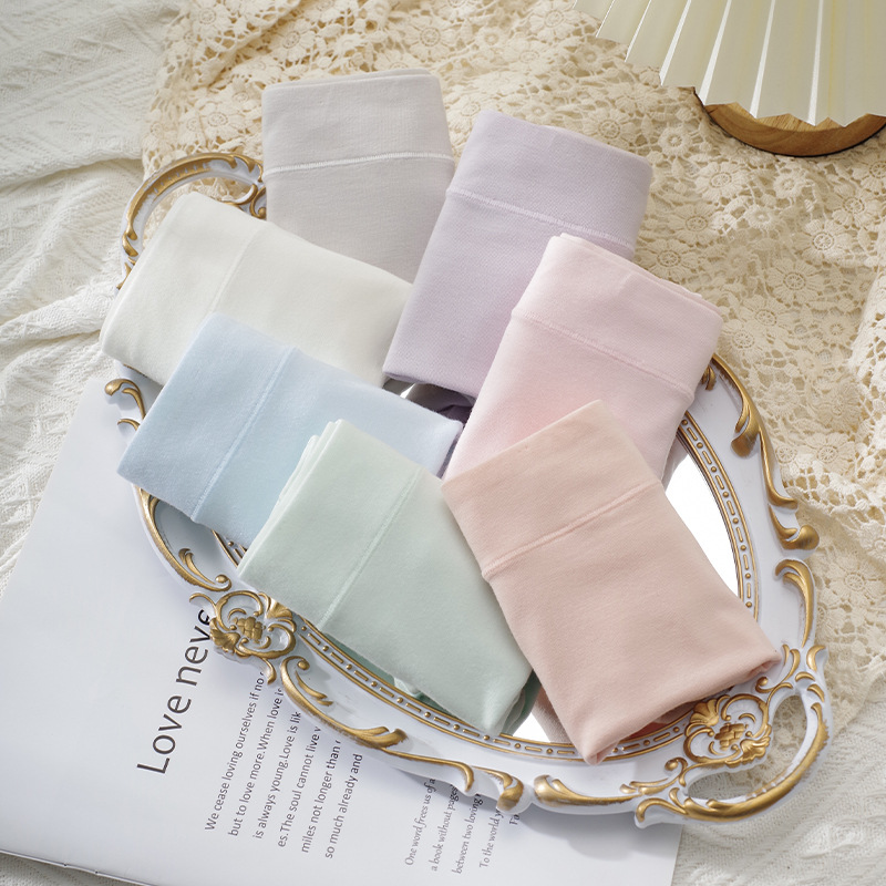 Fabricantes al por mayor de las mujeres ropa interior de algodón cintura alta transpirable niñas más tamaño briefs simple señoras más tamaño ropa interior