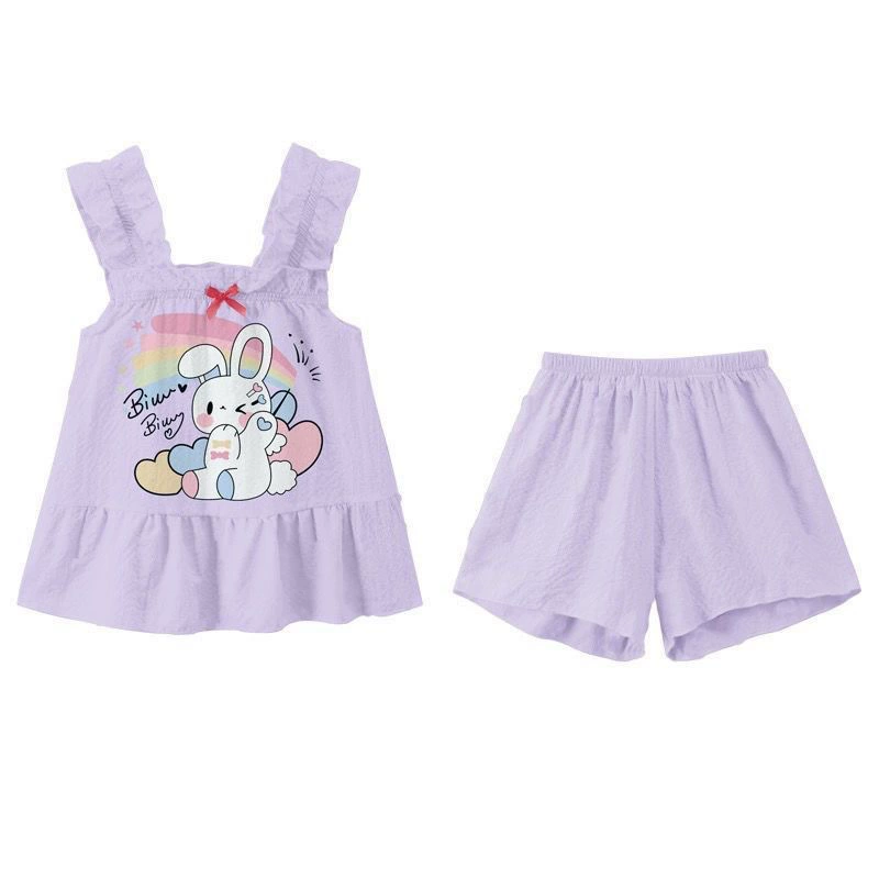 Summer thin cute cartoon set, pijama, lifting effect