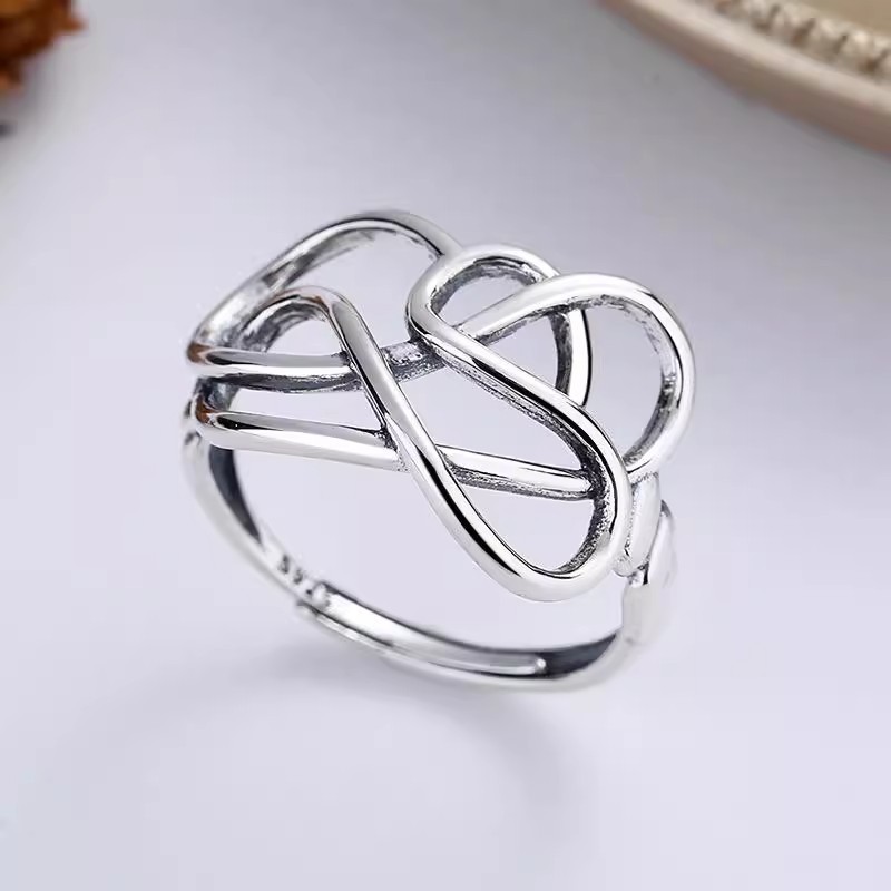 Influencer-style Line Ring, Vintage Trendy Open Ring From Dongdaemun, Korea_voghion.com