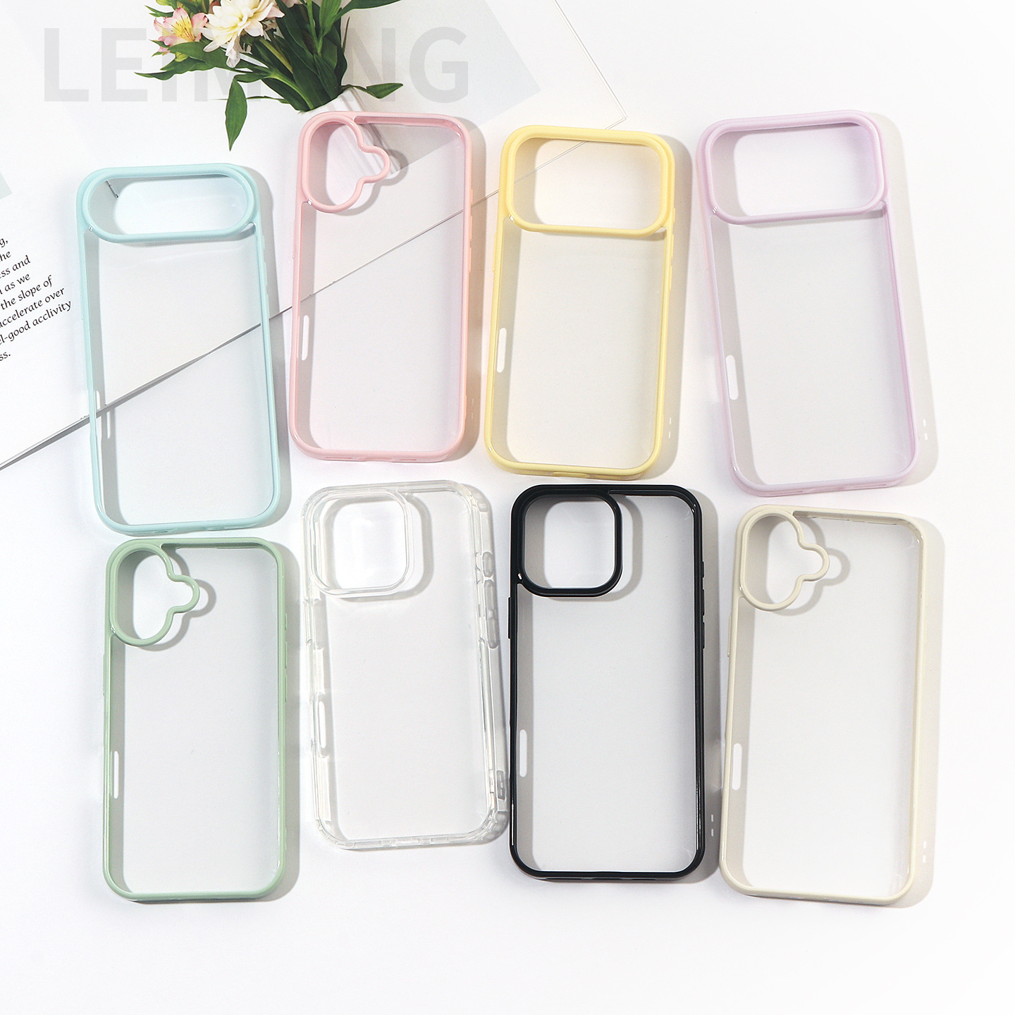 Suitable for Apple 17/Iphone16 Two-In-One Acrylic 15/14 Glue Cream Glue DIY Mobile Phone Case Groove