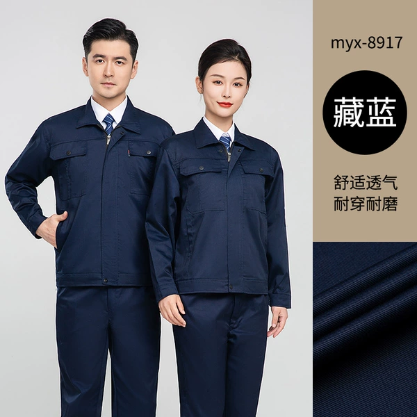 [Single Top] MYX-8917 Engineering Clothes Long Sleeve Navy
