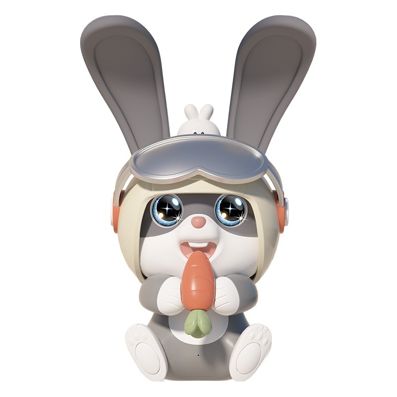 Inteligente conejo volador juguete eléctrico regalo del día de los niños música conejo inducción control de voz conejo muñeca de juguete image 1
