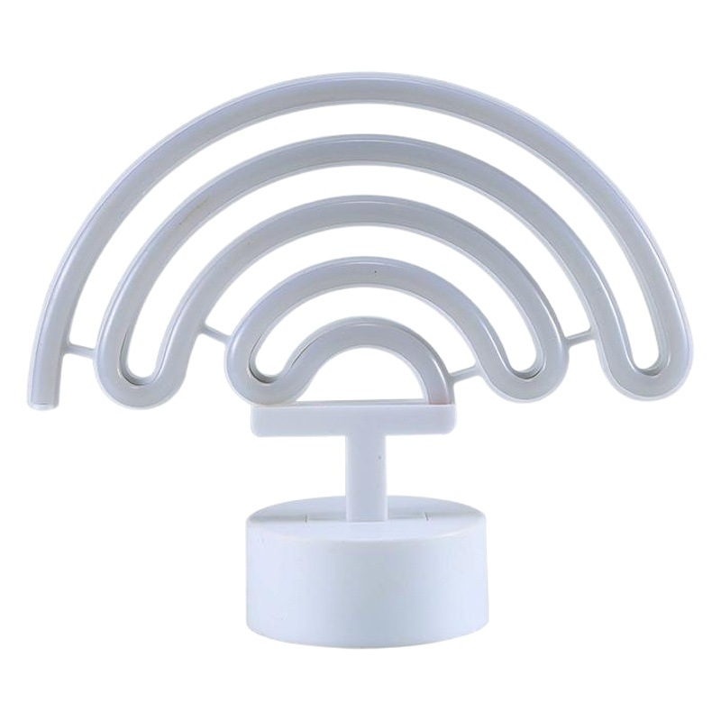 Transfronterizo ins chica corazón Arco Iris unicornio luz de neón dormitorio Decoración Luz de la noche decoración de la habitación lámpara de mesa regalo