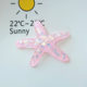 Flash starfish resin jewelry accessories DIY headdress hair clip stationery box mobile phone case material hole shoes shoes flower
