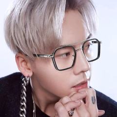 New Colorful Prescription Glasses for Women Retro Double Bridge Blue Light Blocking Flat Sunglasses for Men, Same as Weiteng, Wholesale Finished Eyeglass Frames