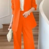 KZ orange red single piece pants
