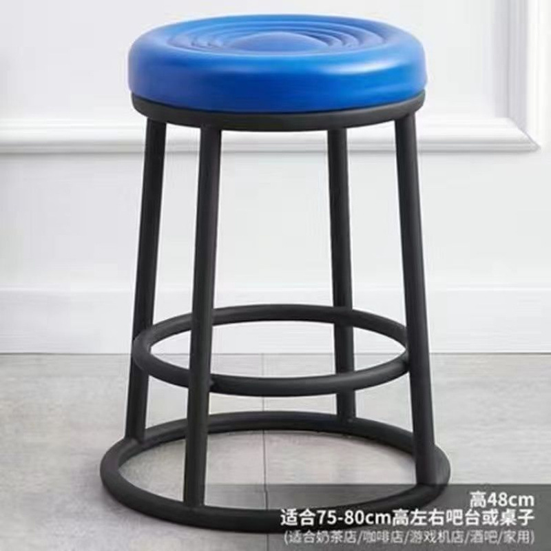 轻奢酒吧椅吧台凳奶茶店商用凳咖啡厅高脚凳前台ktv手机店高凳字|undefined