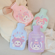 新款毛绒可爱卡通橡胶注水热水袋家用暖水袋加厚防爆防漏现货批发