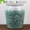 Emerald green Wu. 1 light green large mouth old pile