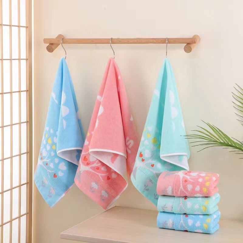 Factory wholesale jacquard towel adult face towel thickened soft absorbent large face towel embroidered logo labor protection supplies