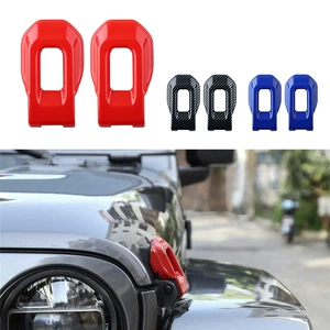 Jl Wrangler Hood Lock Protective Cover Is Suitable for 18-24 Jeep Wrangler Modified 4Xe Hood Decoration
