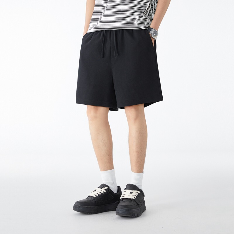 340g Heavyweight Solid Color Design Sports Casual Shorts Men's Pants Summer Loose Five-Point American-Style Sweatpants 340g Heavyweight Solid Color Design Sports Casual Shorts Men's Pants Summer Loose Five-Point American-Style Sweatpants