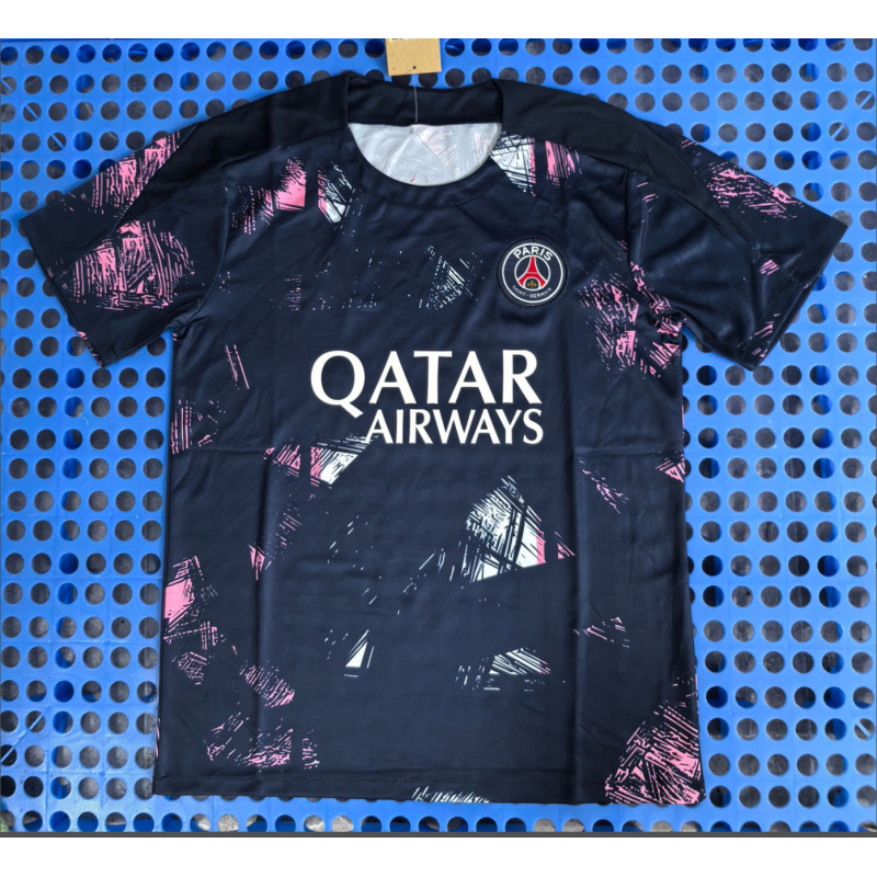 24-25 파리 네이비 블루 경기 전 훈련 유니폼