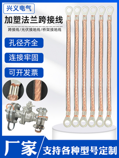 Bridge Grounding Wire Distribution Box Jumper Wire Copper Stranded Wire 2.5/4/6 Square Pure Copper Plastic Transparent Soft Connection Wire
