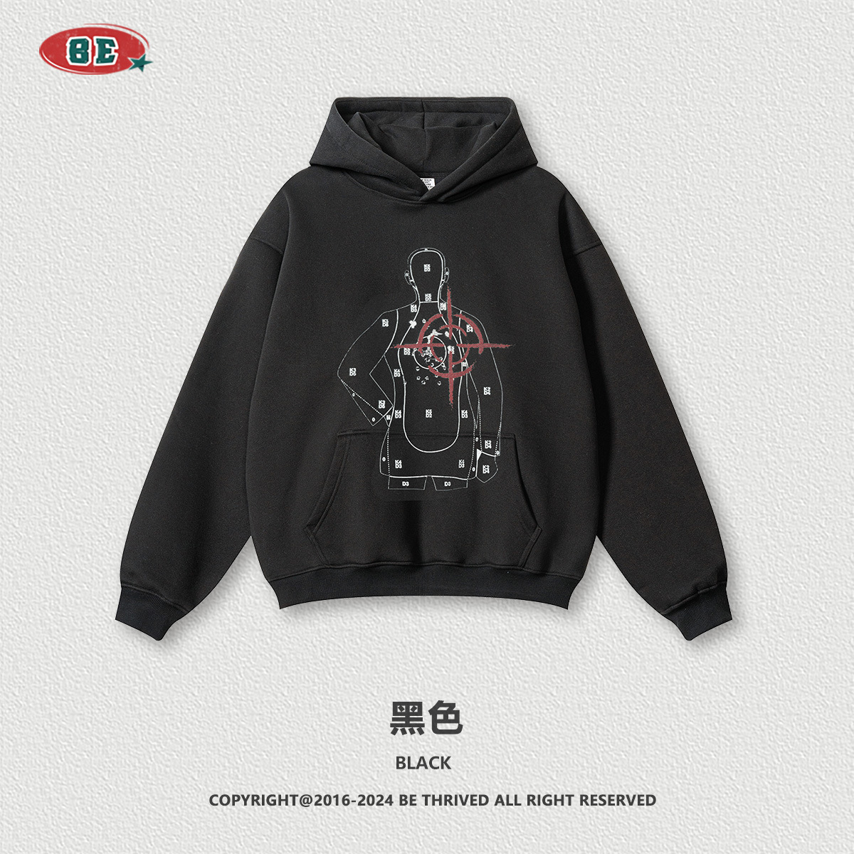 BE ropa de hombre | 2025 otoño marca de moda americana sudadera con capucha con estampado parodia pareja más suéter de terciopelo para hombre