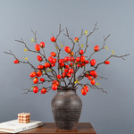 Один филиал Многопользовательский моделирование малявка красный Худоми плодовое дерево ветвь помидор фрукты кухня шкаф окно декоративный фотографировать реквизит