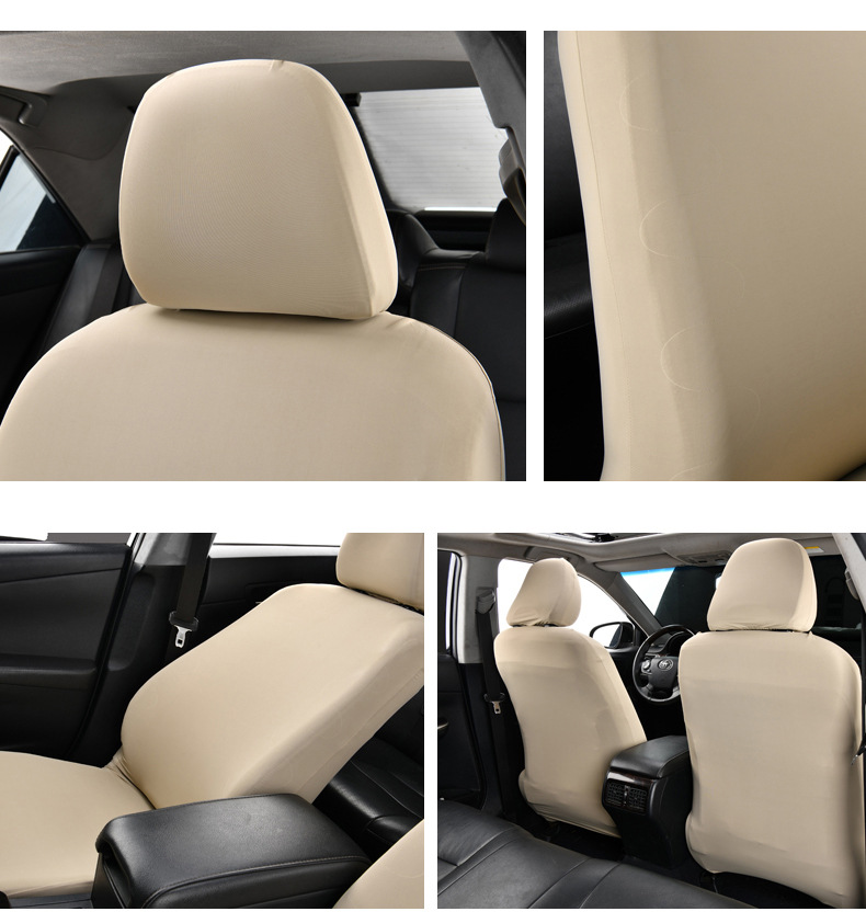 Car seat cover, cushion protector, headrest, seat separate universal cool-touch ice silk driver and passenger seat cushion cover, full coverage
