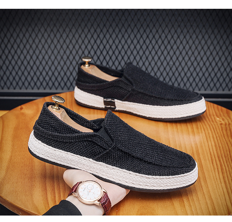 Herresko Mid Top Lynlås Udendørs Casual Sko Arbejdssko Køresko Komfortable Slip Ons Sko_voghion.com