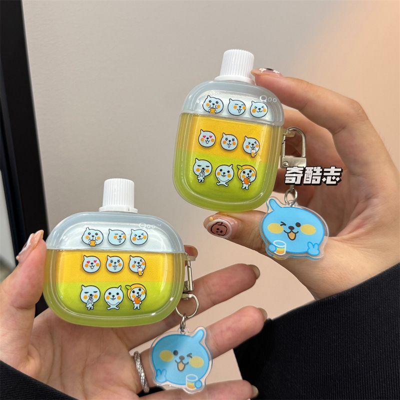 Summer Stereo Bottle Cap Jelly Bottle Suitable for Samsung Buds3Pro Cute Creative Bluetooth Protective Cover Buds3