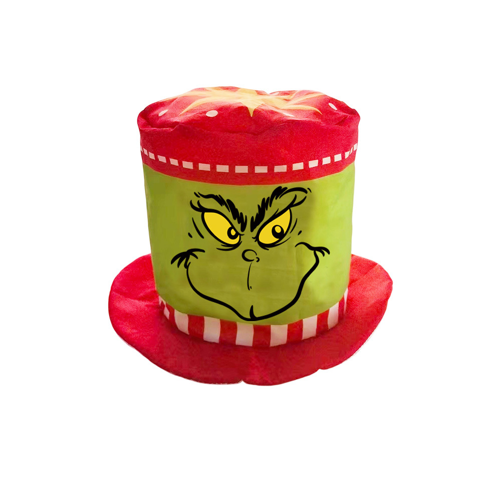Nuevo sombrero de Navidad transfronterizo de EE.UU. Tío Sam sombrero navideño accesorios de decoración de dibujos animados para niños sombrero alto sombrero superior image 7