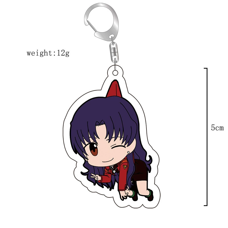 Anime Key Chain New Century First Machine pendant, EVA acrylic double-sided, multiple designs