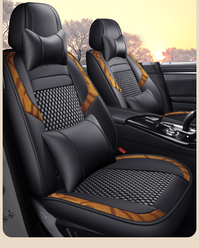 Dr. Jie's Car Seat Cushion Is Universal for All Seasons and Summer Ice Silk All-Inclusive Car Seat Cushion Ventilated and Breathable Car Seat Cover