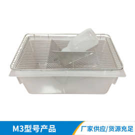 M-3 实验室用不锈钢鼠笼 繁殖笼 饲养盒 动物房 仓鼠笼子实验鼠笼