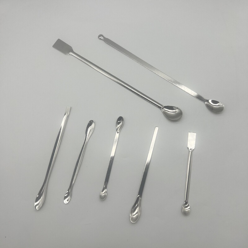 Stainless Steel Medicine Spoon Laboratory Three-In-One Medicine Spoon Double-Head Sampling Spoon Micro Medicine Spoon Shovel Stainless Steel Tongue Depressor Medicine