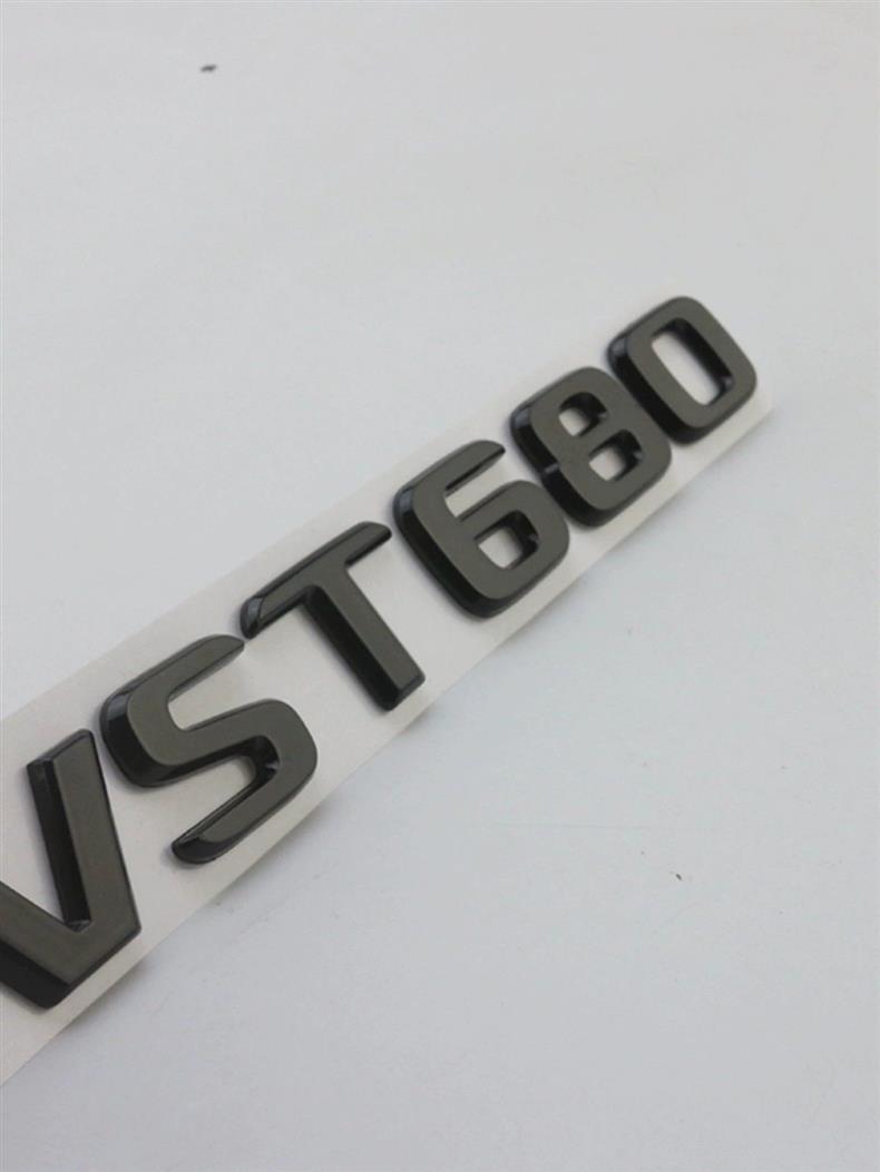 Mercedes-Benz V-Class modified with Maybach VST680 lettering, VST780 modified car emblem, VST980 rear tail emblem, black car sticker