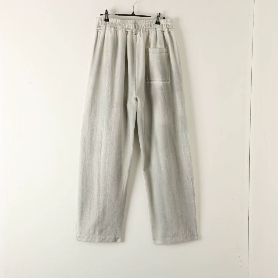 Летние 2024 новые повседневные брюки мужской американский тренд широкие ноги свободные прямые брюки спортивные дышащие быстрые сухие брюки