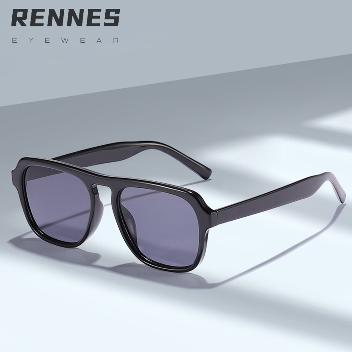 2023 retro de un solo haz anti-azul gafas de luz artístico gran marco adelgazante gafas de sol hombres y mujeres moda ins estilo gafas de sol