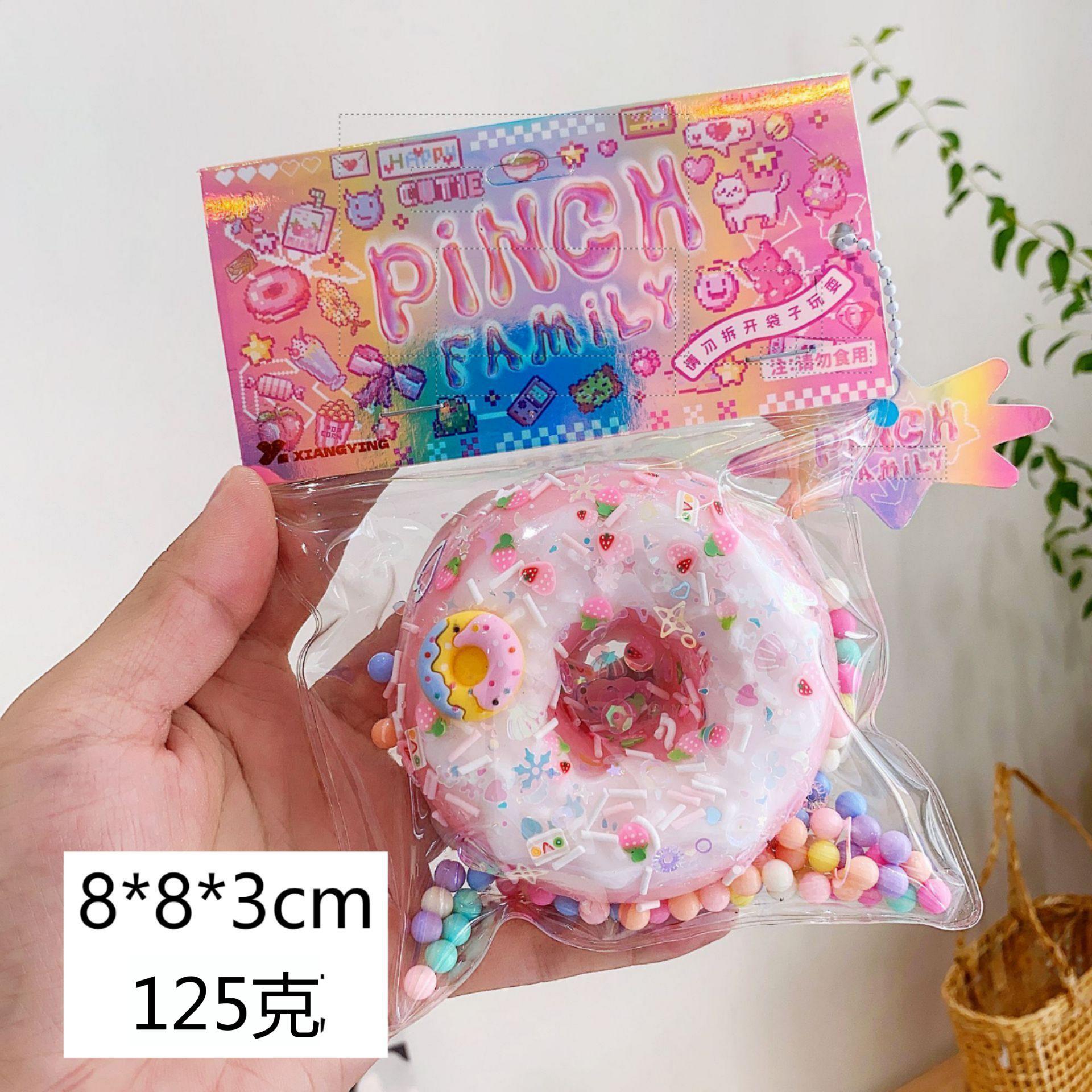 Juguete antiestrés suave tipo donut, un mágico juguete antiestrés suave.