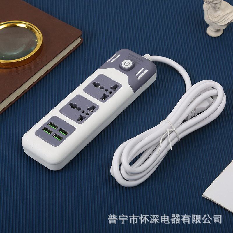 4USB enchufe de carga inteligente Tailandia Arabia Saudita África estándar de EE.UU. México comercio exterior