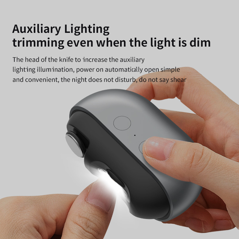 Ampliador de uñas eléctrico transfronterizo, abrazaderas de uñas anti-clip para niños, cuchillo de manicure automático portátil 3 en 1