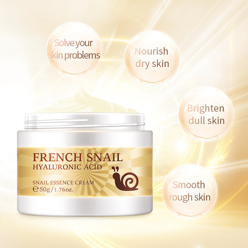 Laiko Snail Essence Cream 50g Moisturizing and Moisturizing Cream Full English Packaging