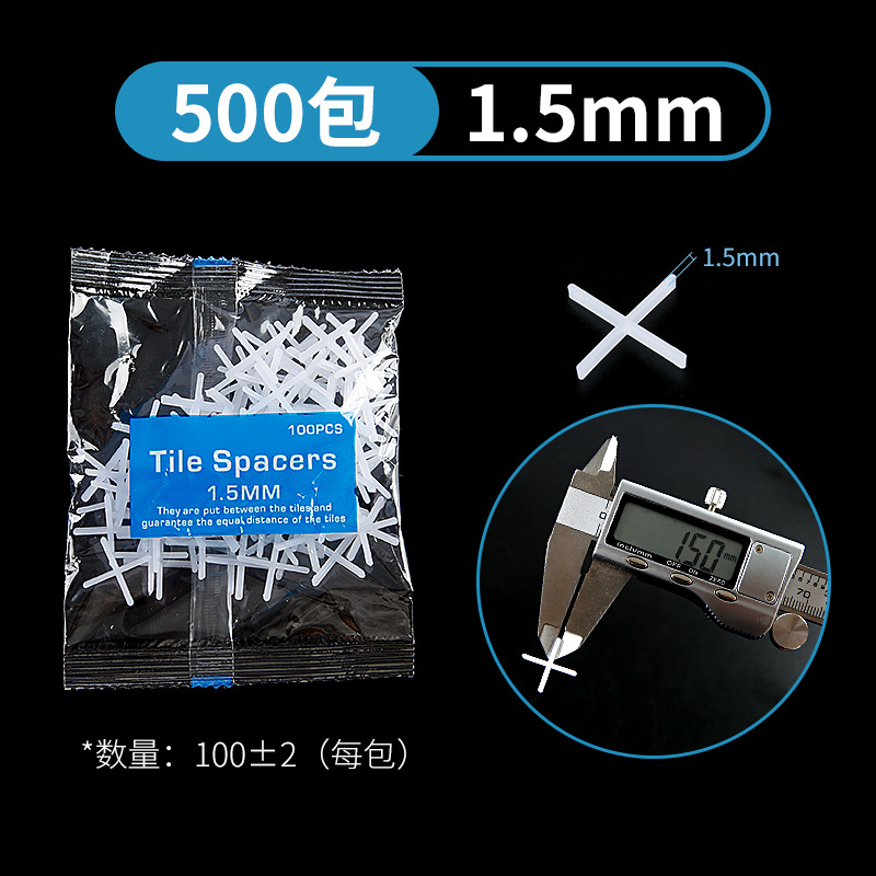 Cruz del azulejo 1,5/2mm3mm pavimentación azulejo de piso Cruz tarjeta de plástico caucho grano costura clip de retención localizador