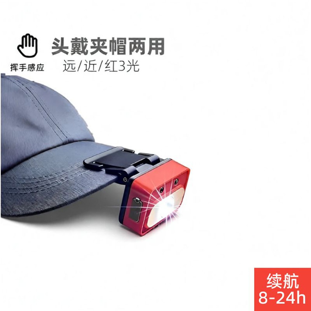 Induction Headlight Distance light source Life 8-24 hour Wearing Dual use Mini version