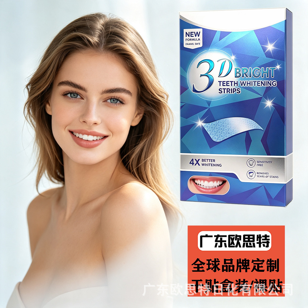 3Dteeth, Whitening, Strips Teeth Whitening Strips, Dry Application, No Residue, Pap Non-Peroxide Whitening