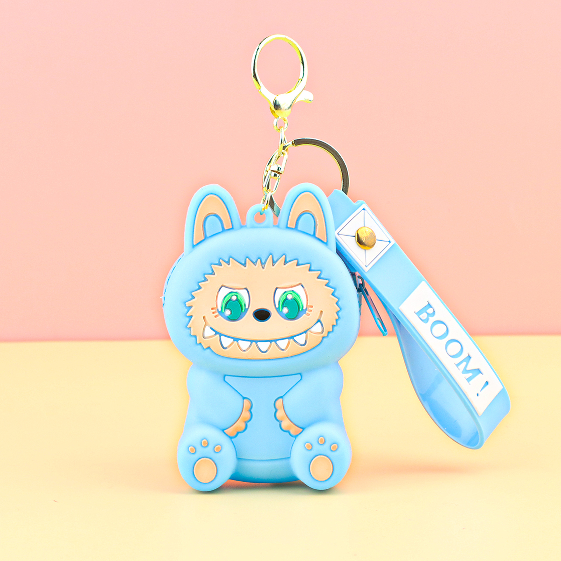 子供用ラブブ小銭入れシリコンプチギフトキーホルダーペンダントカードキャッチャーマシンプチギフトラブブ