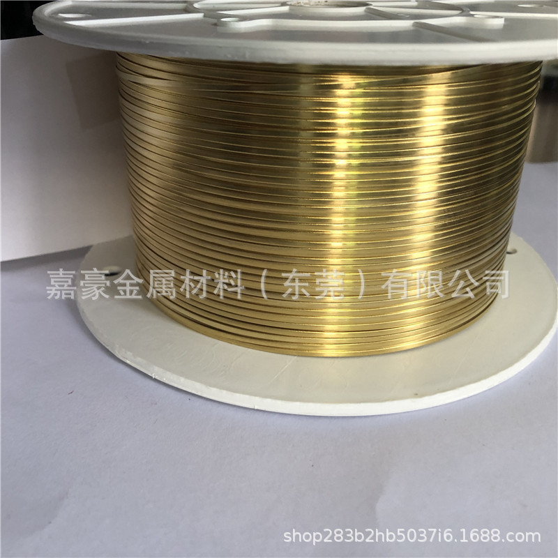 h62/h65黄铜带0.2*3/0.3*4/5-0.35mm耳机线专用高精铜带接线端子