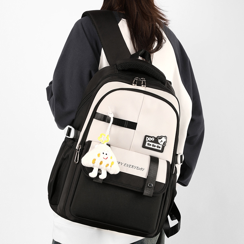 Mochila femenina 2024 nueva moda coreana de gran capacidad escuela secundaria escuela secundaria estudiante mochila bolsa de viaje de ocio al por mayor