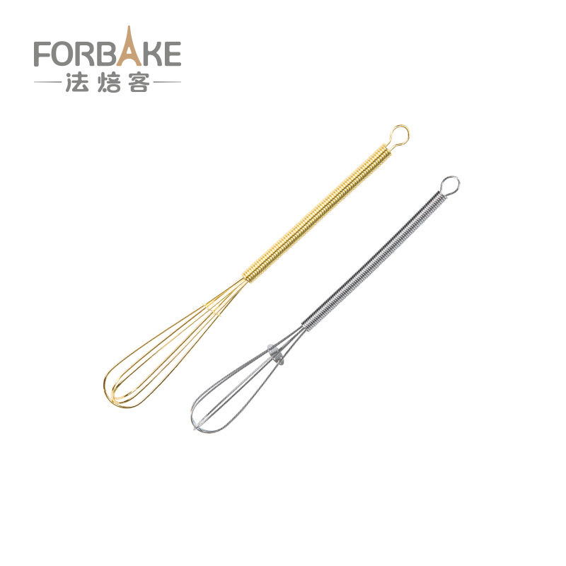 Fabelk Mini Eggbeater 304 Stainless Steel Whisk Cream Mixer Handheld Home Whipping Tool